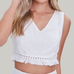 LIKE NEW Fringe Crop Top